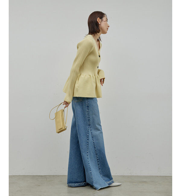  「【前後2way】ペプラム2WAYカーデ」|ニット・セーター|