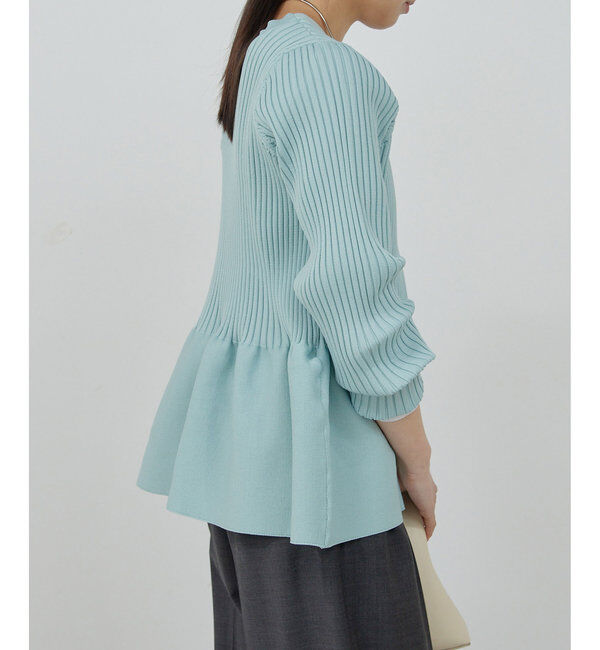  「【前後2way】ペプラム2WAYカーデ」|ニット・セーター|