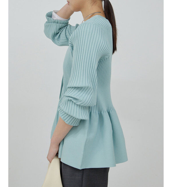  「【前後2way】ペプラム2WAYカーデ」|ニット・セーター|