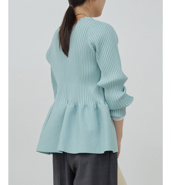  「【前後2way】ペプラム2WAYカーデ」|ニット・セーター|