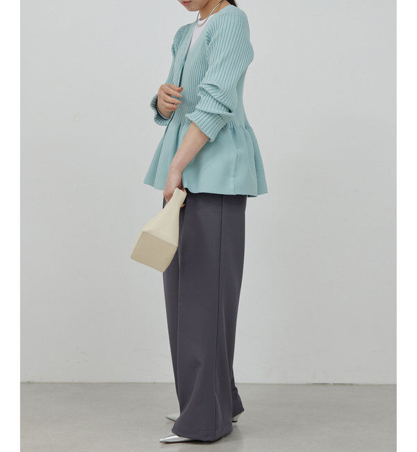  「【前後2way】ペプラム2WAYカーデ」|ニット・セーター|