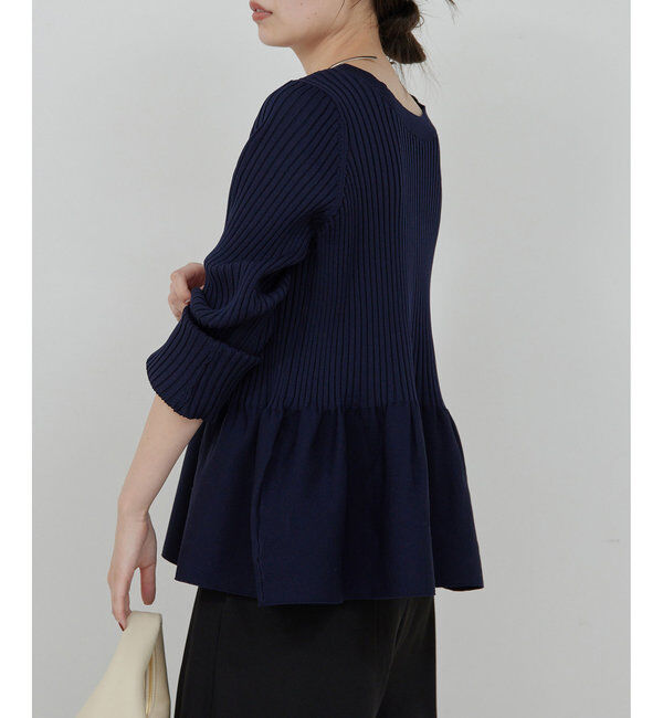 「【前後2way】ペプラム2WAYカーデ」|ニット・セーター|