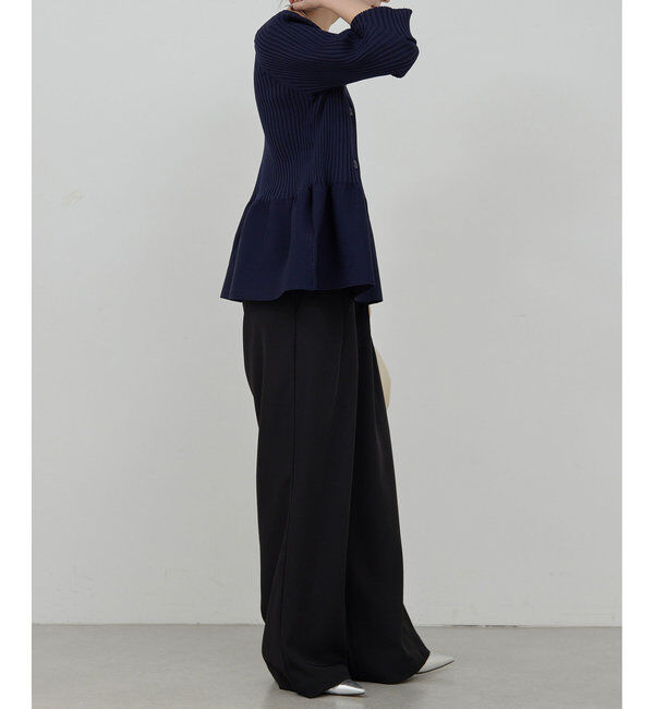  「【前後2way】ペプラム2WAYカーデ」|ニット・セーター|