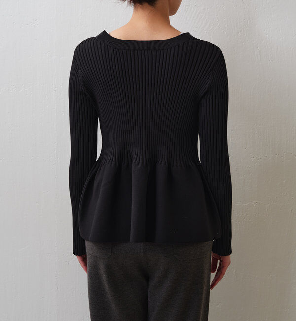  「【前後2way】ペプラム2WAYカーデ」|ニット・セーター|