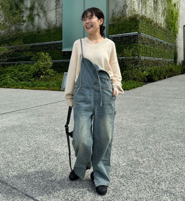  「【MANAKA企画】バックスリットVニット」|ニット・セーター|