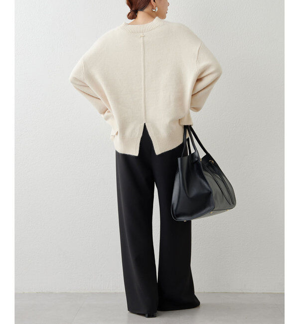  「【MANAKA企画】バックスリットVニット」|ニット・セーター|