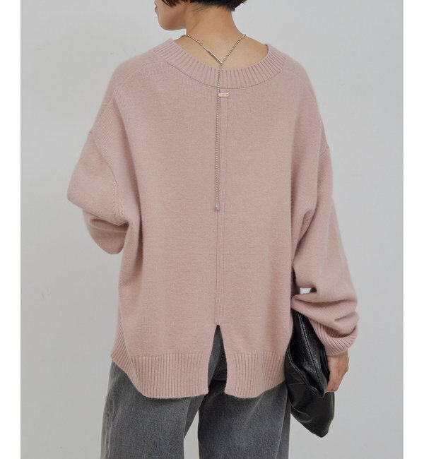 「【MANAKA企画】バックスリットVニット」|ニット・セーター|
