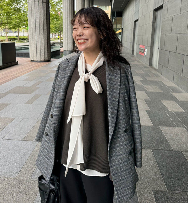  「【MANAKA企画】バックスリットVニット」|ニット・セーター|