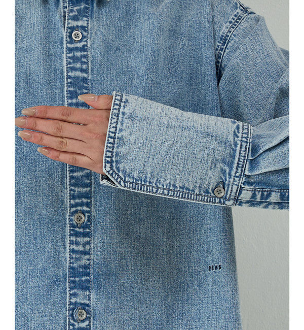  「【PEAS】ライトオンスデニムシャツ」|シャツ・ブラウス|