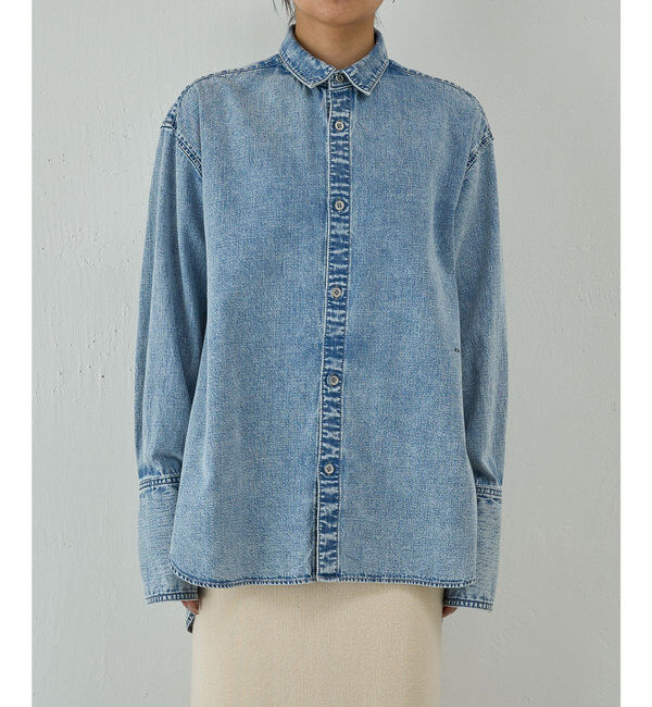  「【PEAS】ライトオンスデニムシャツ」|シャツ・ブラウス|