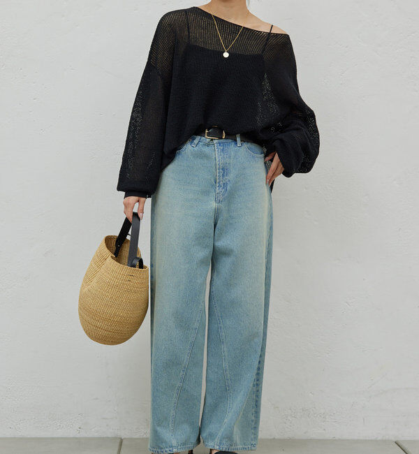  「リネンメッシュプルオーバー」|ニット・セーター|