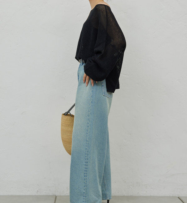  「リネンメッシュプルオーバー」|ニット・セーター|