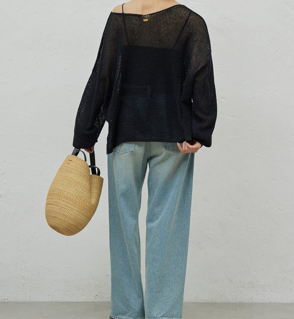  「リネンメッシュプルオーバー」|ニット・セーター|