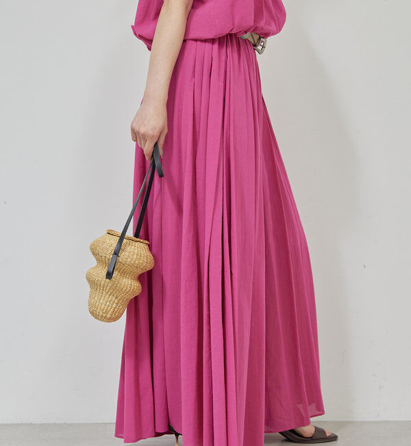  「【セットアップ対応】タックギャザーフレアスカート」|スカート|