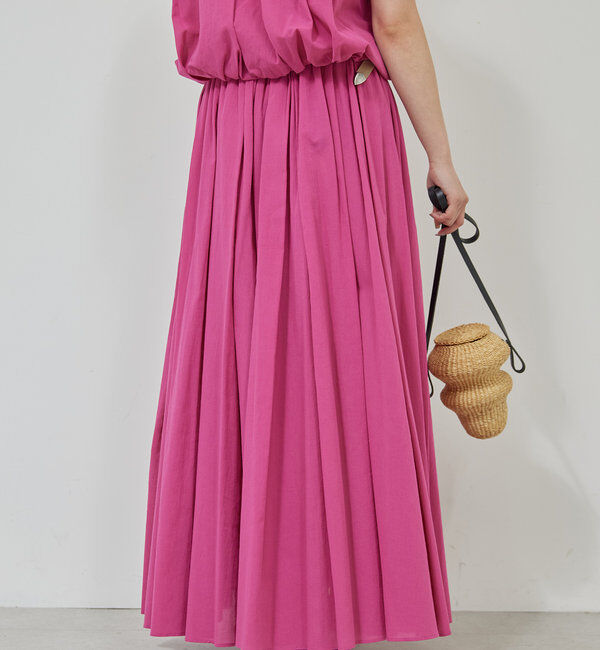  「【セットアップ対応】タックギャザーフレアスカート」|スカート|