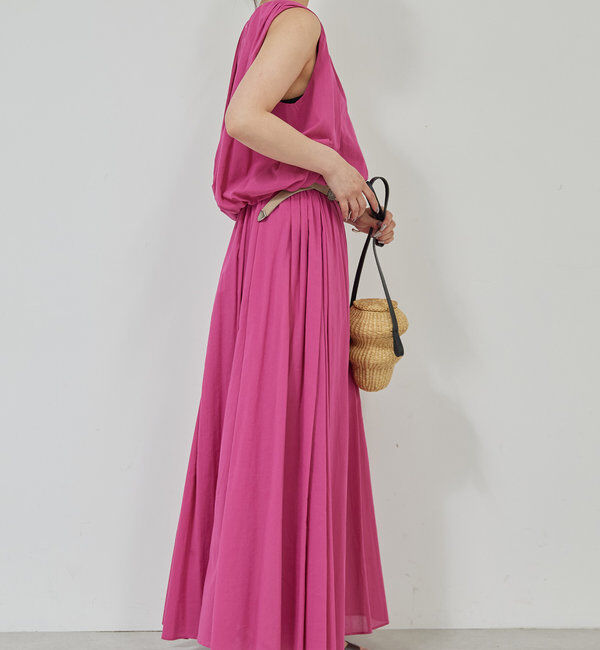  「【セットアップ対応】タックギャザーフレアスカート」|スカート|