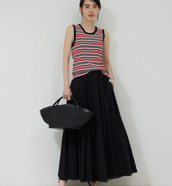  「【セットアップ対応】タックギャザーフレアスカート」|スカート|
