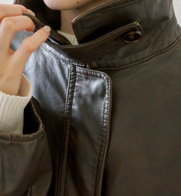  「【3色展開】フェイクレザージャケット」|その他|