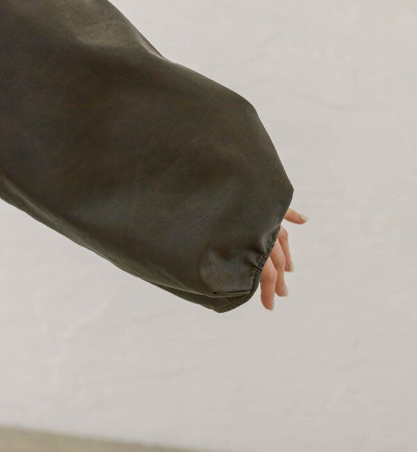  「【3色展開】フェイクレザージャケット」|その他|