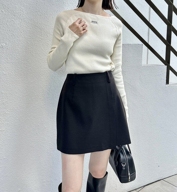  「【10色展開/EC限定カラーORG】クルーリブニット」|ニット・セーター|