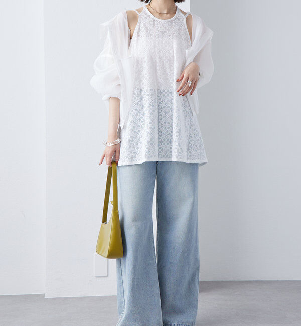  「ホルターレースキャミチュニック」|シャツ・ブラウス|
