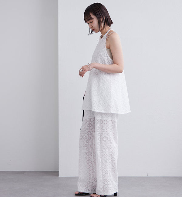  「ホルターレースキャミチュニック」|シャツ・ブラウス|