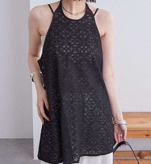  「ホルターレースキャミチュニック」|シャツ・ブラウス|