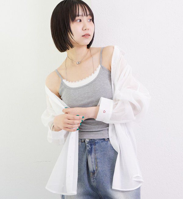  「パット付きレイヤードキャミソール」|キャミソール|