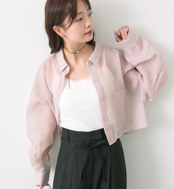  「シアーショートシャツ」|シャツ・ブラウス|