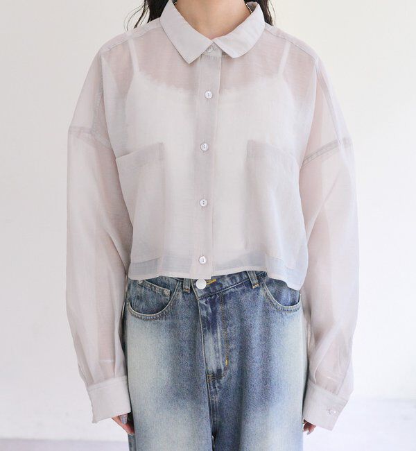  「シアーショートシャツ」|シャツ・ブラウス|