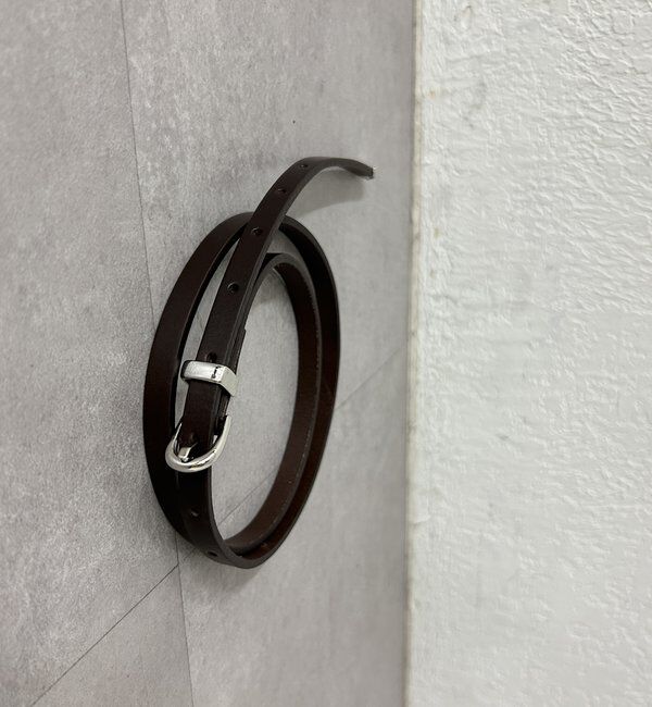  「【GALENA/ガレナ】ミニバックルベルト」|ベルト|ブラック