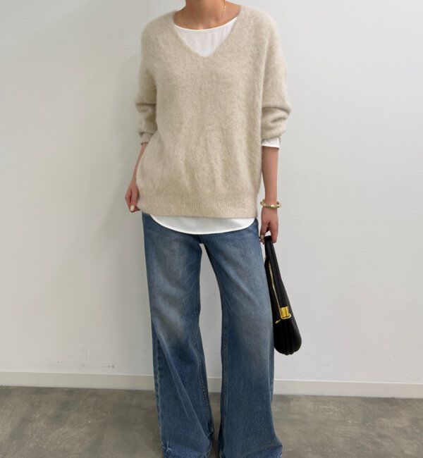  「FURカシミヤVニット」|ニット・セーター|