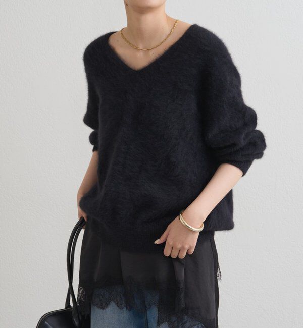  「FURカシミヤVニット」|ニット・セーター|