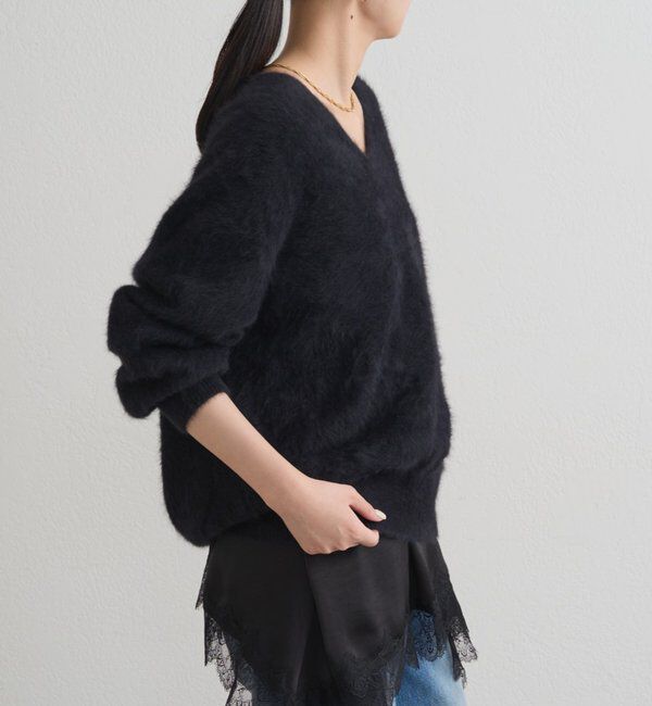  「FURカシミヤVニット」|ニット・セーター|