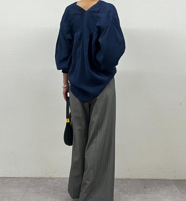  「袖リブV ブラウス」|シャツ・ブラウス|