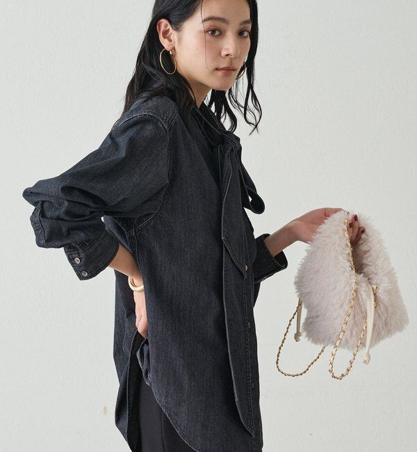  「【20周年限定】デニムボウタイブラウス」|シャツ・ブラウス|