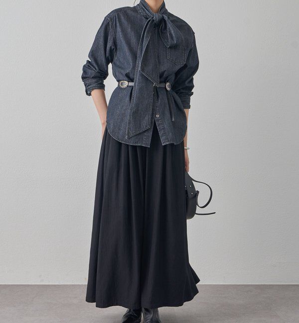  「【20周年限定】デニムボウタイブラウス」|シャツ・ブラウス|