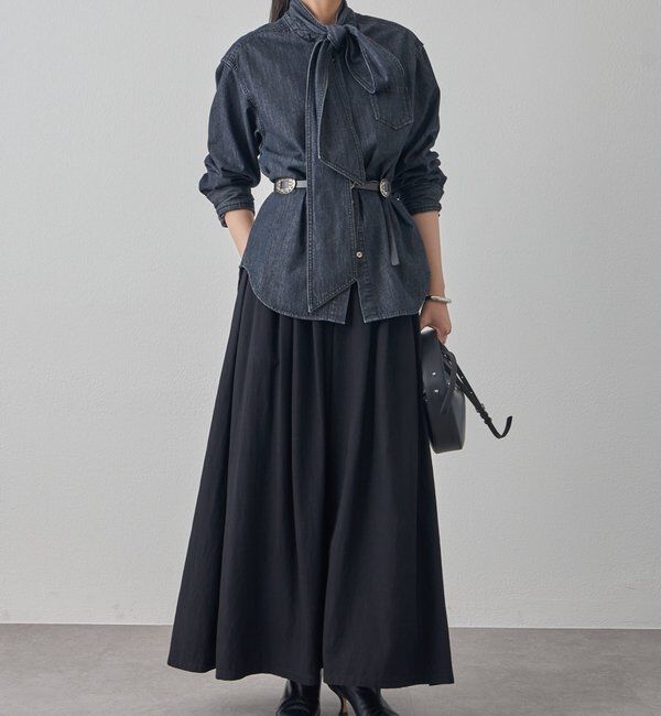  「【20周年限定】デニムボウタイブラウス」|シャツ・ブラウス|