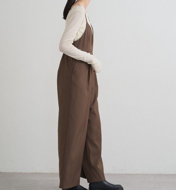  「【＠___kuuu__コラボカラー登場！】Vキャミサロペット」|ワンピース|