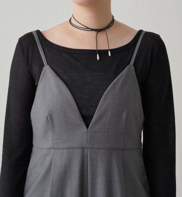  「【＠___kuuu__コラボカラー登場！】Vキャミサロペット」|ワンピース|