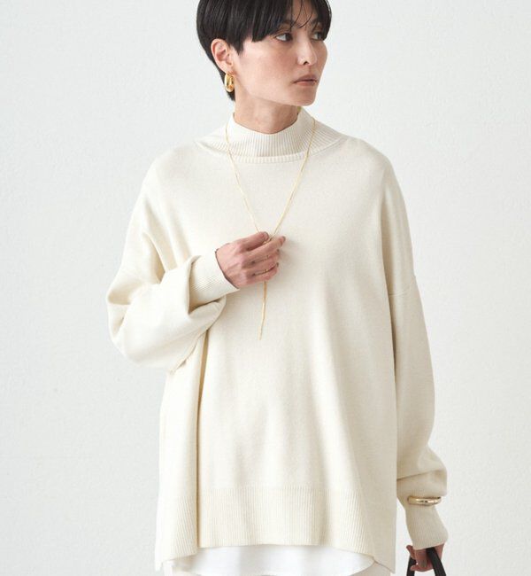  「総針ハイネックニット」|その他|アイボリー