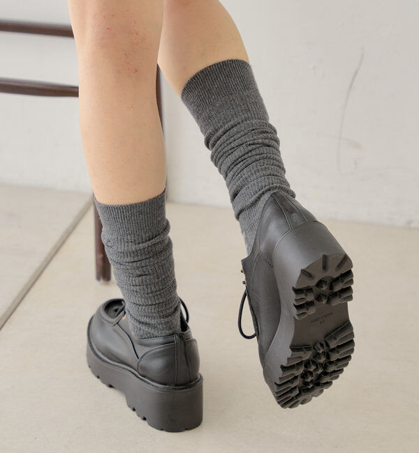  「【3サイズ展開】厚底レースアップローファー」|その他|