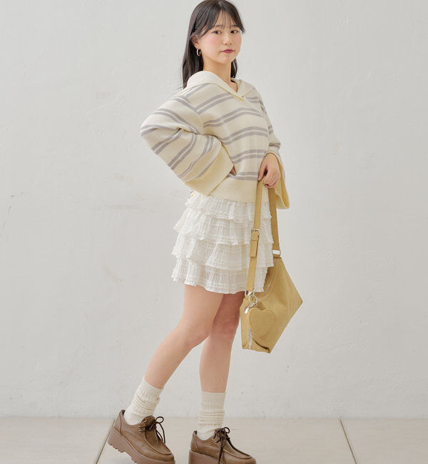  「【3サイズ展開】厚底レースアップローファー」|その他|