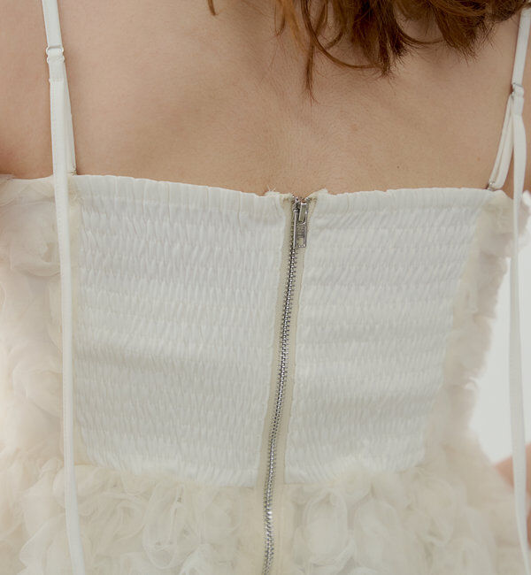  「【SALON by Chico】ローズチュールペプラムブラウス」|シャツ・ブラウス|