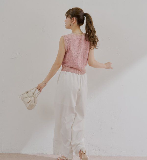  「ノースリシャギーベスト」|カーディガン|