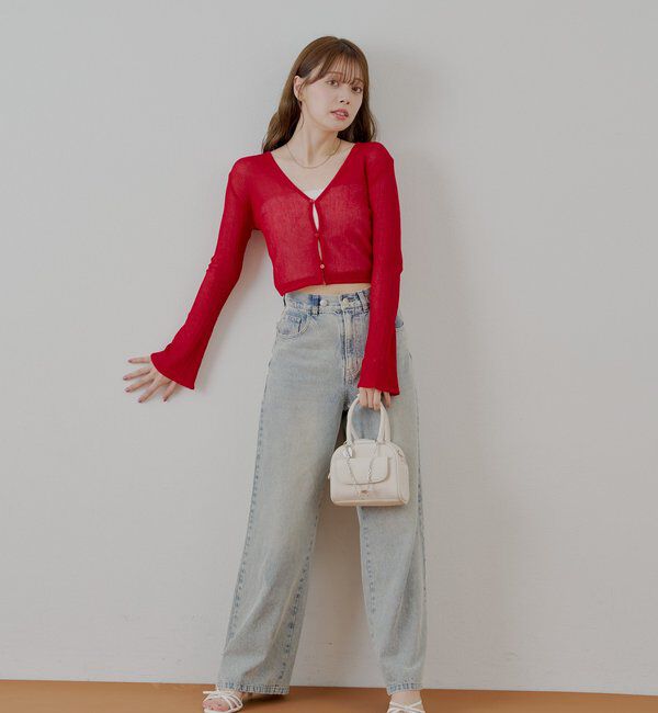  「バックドロストシアーカーディガン」|カーディガン|