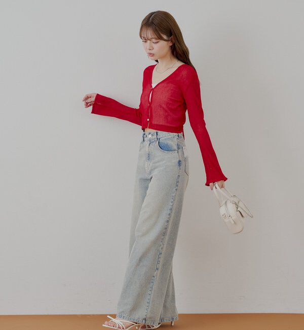  「バックドロストシアーカーディガン」|カーディガン|