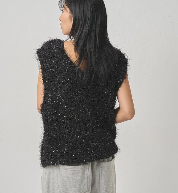  「【WEB限定】HiNTラメニットベスト」|ニット・セーター|