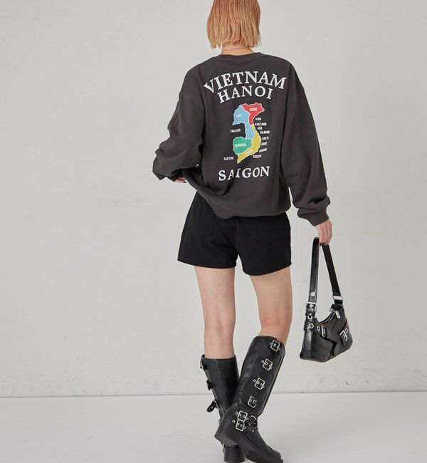  「Sourcream虎刺繍ベトナムグラフィックスウェット」|Tシャツ・カットソー|