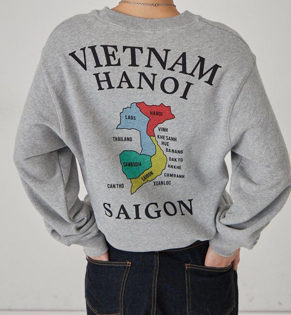  「Sourcream虎刺繍ベトナムグラフィックスウェット」|Tシャツ・カットソー|